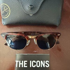 Ray-Ban Clubmaster Sunglasses in Tortoise and Black